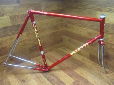 VINTAGE PALETTI SUPER PRESTIGE COLUMBUS SLX LUGGED STEEL BIKE FRAME SET 60 x 58 - Image 1 of 4