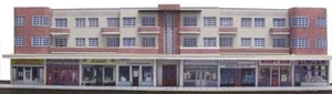 Kingsway, 00 scale, Upminster Corbets Tey Rd shop parade.  ** ready made ** - Picture 1 of 2
