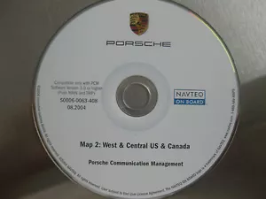PORSCHE 911 CAYENNE BOXTER NAVIGATION MAP DVD WEST& CENTRAL US+CANADA 08.2004๐ - Picture 1 of 11