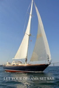 Sailboat Thoreau Inspirational Poster 20x30 DREAMS MOTIVATION confidence - Picture 1 of 1