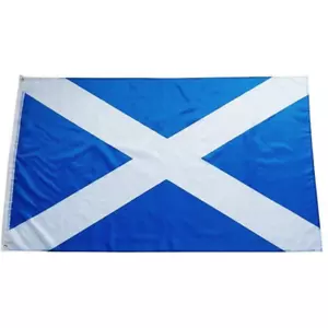 More details for 5x3&#039; scotland flag standrew cross was £6.99 now £2.99 limited deal free shipping