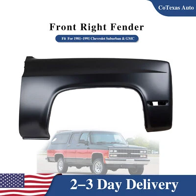 Front Right Side Fender For 1981-1991 GMC Jimmy & V1500 Suburban K2500 C1500 - Image 1 of 4