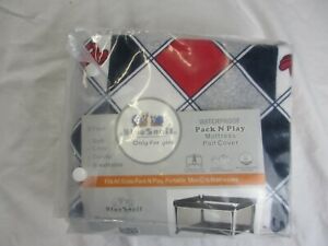 Blue Snail Waterproof Quilted Pack N Play Mattress Cover 