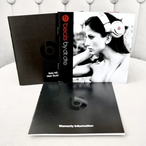 Beats Solo HD by Dr Dre Headphone Booklet / Catalogue 2 3 Studio Pro DJ Vintage - Picture 1 of 8