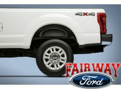 17 thru 22 Super Duty F-250 F-350 OEM Ford Parts Rear Wheel Well Liner Kit PAIR - Image 1 of 4
