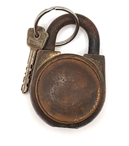 Vintage Fraim Vorhängeschloss Nr. 70, funktionstüchtiger Schlüssel - Bild 1 von 2