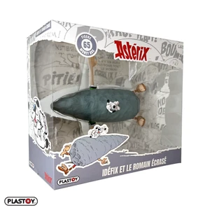 Idefix and the Crushed Roman Asterix PLASTOY 80279 Piggy Bank Figure - Picture 1 of 3