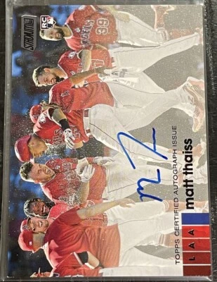 2020 Topps Stadium Club Auto BLACK #d/25 Matt Thaiss Rookie SSP AUTOGRAPH AMT - Image 1 of 4