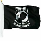 POW-MIA Black Flag You are Not Forgotten Prisoner of War 3x5ft 100D FABRIC