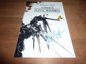 Foto firmada por Tim Burton 12X8 EDWARD MANOS DE TIJERA + CERTIFICADO DE AUTENTICIDAD - Imagen 1 de 2