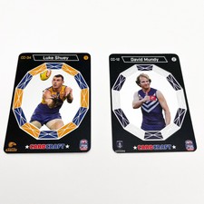2 x 2022 AFL Teamcoach Card Craft Luke Shuey West Coast Eagles + David Mundy