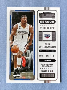 2022-23 Panini Contenders - Season Ticket #85 Zion Williamson Pelicans - Picture 1 of 2