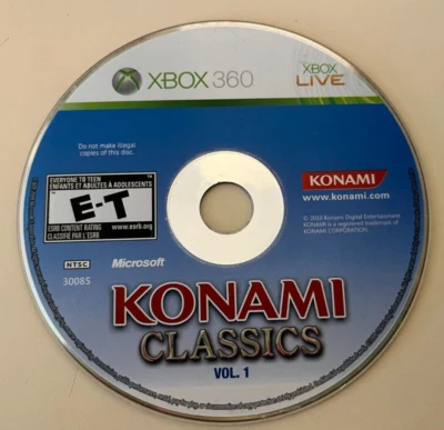 Konami Classics: Vol. 1 Microsoft Xbox 360 Volume One, Disc Only, Tested, READ - Image 1 of 4