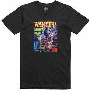 Camiseta Wanted Monty Mole Spectrum 48k C64k juego clásico con licencia oficial - Imagen 1 de 1