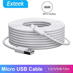 Long Micro USB Charging Charger Cable for android Smart Phone 1/2/3/5/6/7/8/10m - Picture 1 of 14