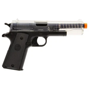 Crosman ASP311C Game Face Stinger Spring-Powered BB Airsoft Pistol, Clear/Black - Picture 1 of 2
