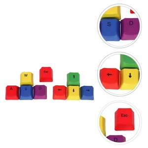 9 PCS Touches Colorées Fournitures Scolaires Protecteur De Clavier - Photo 1/12