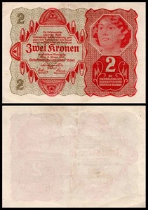 Austria 2 Kronen, 1922, P-74, Used - Picture 1 of 1
