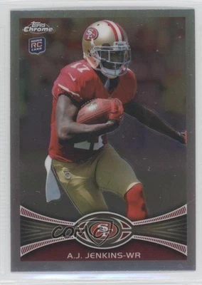 2012 Topps Chrome Refractor AJ Jenkins #156 Rookie RC - Image 1 of 2