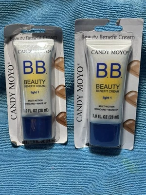 New 2 Pack Candy Moyo BB Beauty Benefit Cream Shade Light 1 Skincare + Makeup - Image 1 of 2