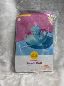 NEW, SUN SQUAD~TARGET INFLATABLE BEACH BALL 17 1/2" WITH Shark NOS B15 - Picture 1 of 3