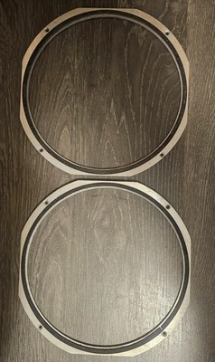 2 - ESS КОЛОНКИ AMT 12 ДЮЙМОВ ПАССИВНЫЙ РАДИАТОР МЕТАЛЛИЧЕСКИЕ КОЛЬЦА ОБОДЫ ДЕТАЛИ РАМЫ - Изображение 1 из 4