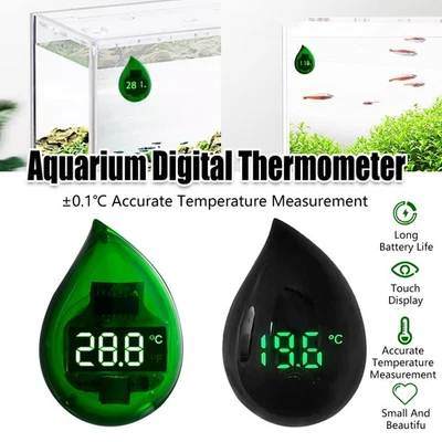 Mini Digital Fish Tank Thermometer High Precision Aquarium Temperature Gauge - image 1 of 4