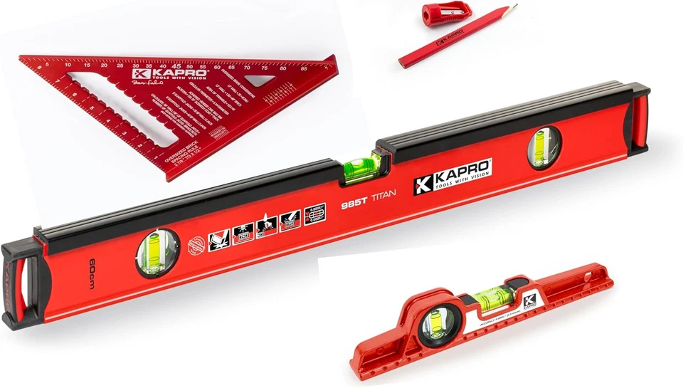 - Mason Bundle Includes Our 24 Inch Mason Box Level, 9 Inch Anodized Mason Rafte - Image 1 of 4