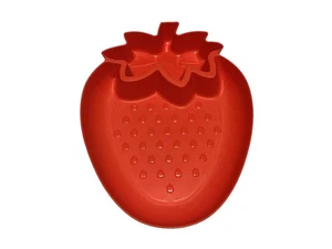 HD Designs Summer Brights Erdbeere Chip & Dip Tablett 15,1" Outdoor Serviergeschirr - Bild 1 von 3