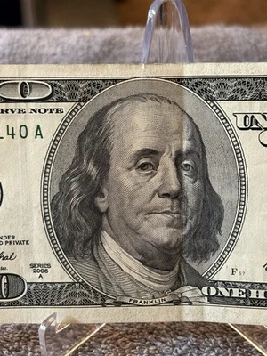 $100 bill (One Hundred Dollar Bill) - Series 2006A (Circulated) - Image 1 of 4