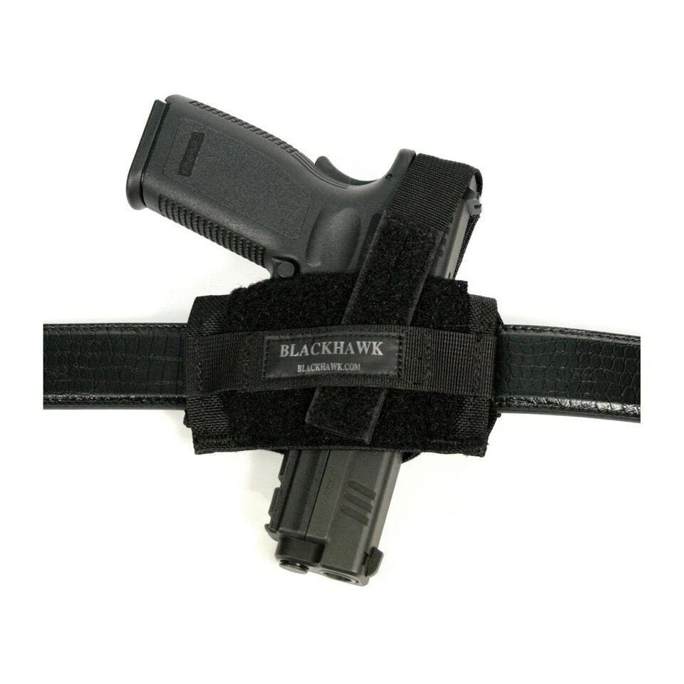 Blackhawk Flat Belt Holster For Small/Medium Revolvers Ambidextrous - 40FB02BK - Image 1 of 1
