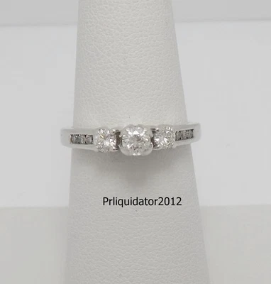 1/2CT Natural Diamond Engagement Anniversary Wedding Bridal Ring 14K White Gold - Image 1 of 4