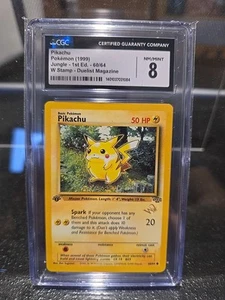 1999 POKEMON JUNGLE 1ST EDITION - BLACKSTAR PROMO W STAMP DUELIST MAGAZINE CGC 8 - Picture 1 of 4