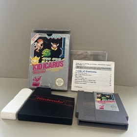  Nes game kid Icarus boxed CIB pal dust cover and polyblock Uk pal A