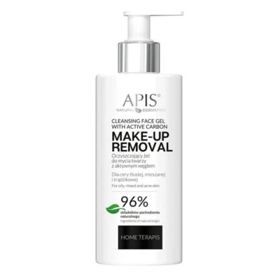 Apis Cleansing Face Gel with Active Carbon for Mixed Oily and Acne Skin 300ml