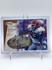 2001 SAGE Auto Bronze /650 Richard Seymour #A39 Rookie Auto RC Hall Of Fame