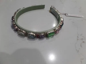NWT Latest JENNIFER BEHR NY Lucia headband Pistachio handmade in NY, retail $298 - Picture 1 of 7