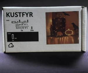 IKEA KUSTFYR LED String Light With 24 Lights Battery Operated Orange 705.616.86 - Picture 1 of 1