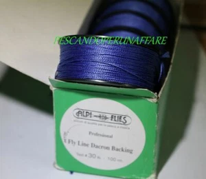 ALPI FLIES FLY LINE DACRON BACKING 68mt test 25 lb colore blu-pesca a mosca - Imagen 1 de 1