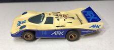 Vintage Tomy AFX SLOT CAR Porsche 962 #14 IMSA Good Year Pennzoil Blue,Cream Htf