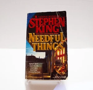 Needful Things Stephen King Book MMPB 1st Signet Printing 1992 Fair/Acceptable - Imagen 1 de 9