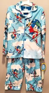 NWT Boys' Sonic the Hedgehog 2 piece Pajama Set Blue Size Medium (8) - Picture 1 of 7