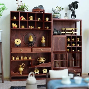 1/6 Scale Dollhouse Miniature Kits Chinese Style Wooden Furniture Jewelry CabiS6 - Picture 1 of 14