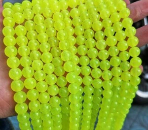 4/6/8/10MM Natural  Citrine Jade Chalcedony Round Gemstone Loose Beads 15'  - Picture 1 of 4