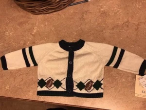 Cardigan maglione calcio bambino ragazzo nuovo con etichetta di Vitamins bambini 6 mesi - Foto 1 di 6