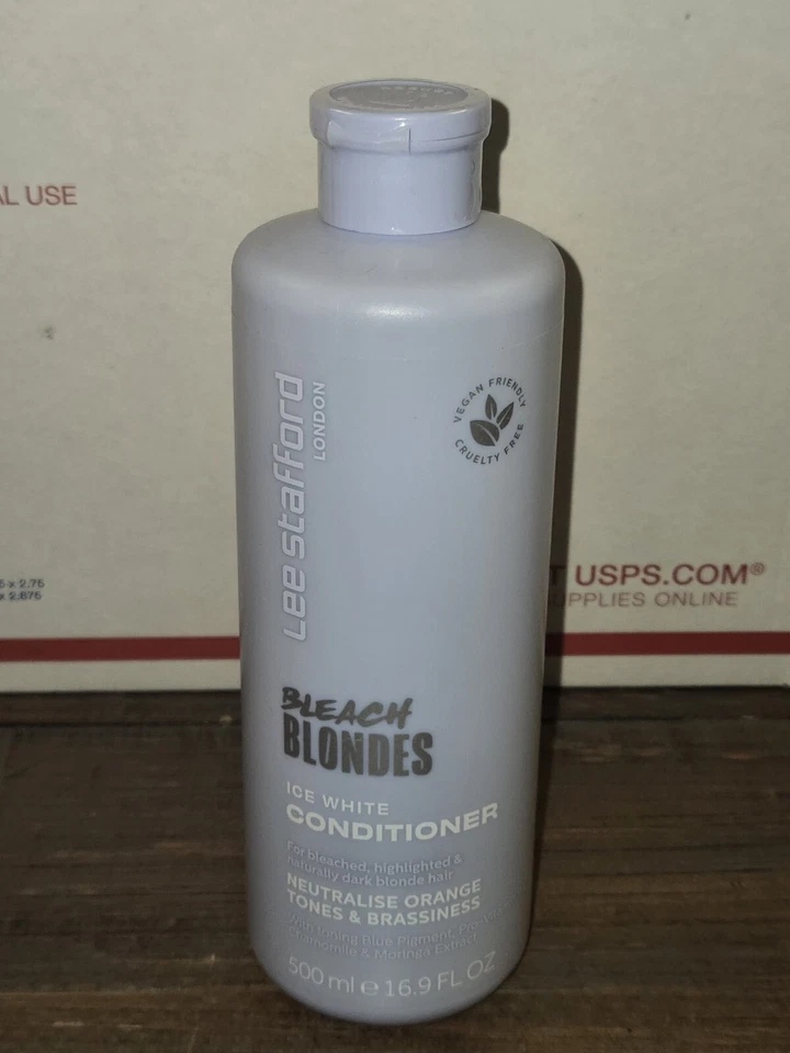 ¡Nuevo y precintado! Acondicionador Lee Stafford, Bleach Blondes, blanco hielo 16,9 fl oz Foto 1 de 2