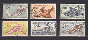Tchécoslovaquie 1959 sports divers 6 timbres oblitérés/TE5251c - Imagen 1 de 1