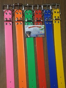 DOG YARD COLLAR 32MM ROLLER BUCKLE DEE END PIG DOG FOX HOUND PET - Picture 1 of 12