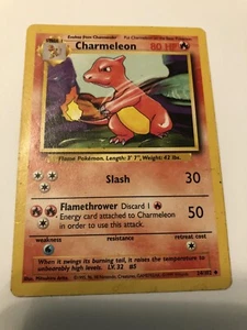 Pokemon Charmeleon 24/102 1999 Card Rare Good Condition - Picture 1 of 5