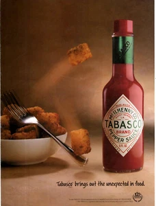1993 Print Ad McIlhenny  Tabasco Pepper Sauce brings out the unexpected in food - Picture 1 of 1